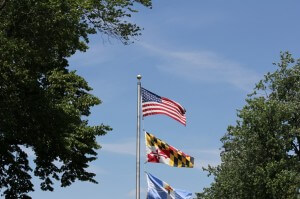 US Flag and MD Flag